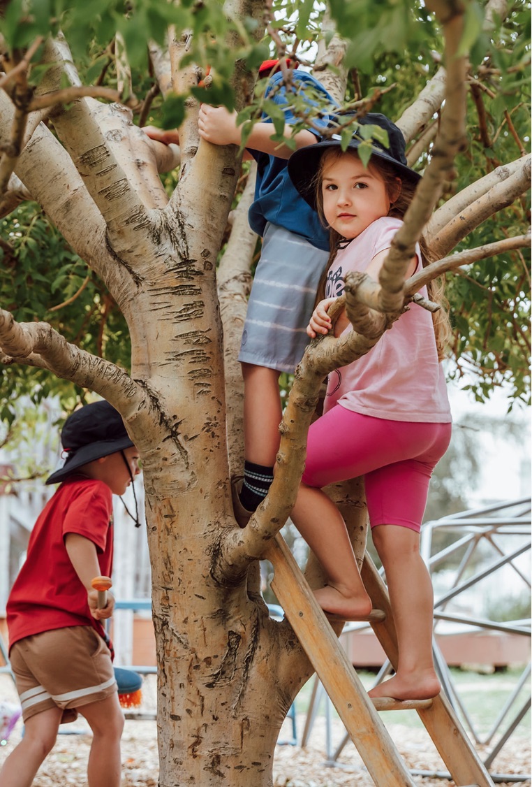 Children playing at the Good Shepherd Kindergarten in Hamilton